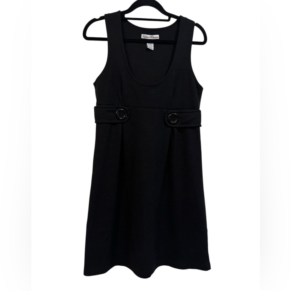 Urban‎ Behavior Black Dress with Button Details